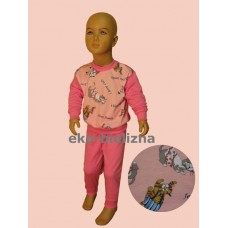 Piżamka dziewczęca - Kotki - różowa ( rozmiary: 98 ; 104 ; 110 )